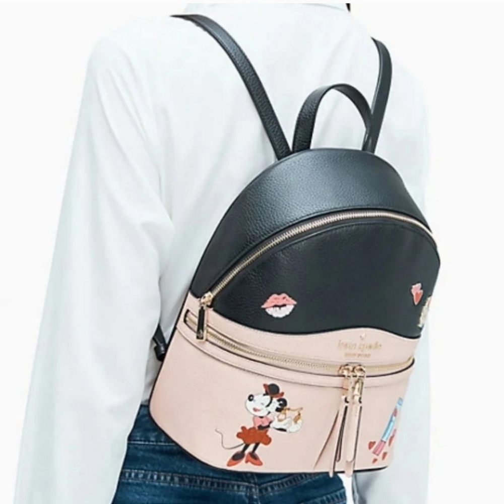 Kate Spade Disney Minnie Mouse Backpack - Like New - Picture 7 of 16